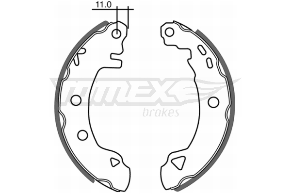 Sada brzdových čelistí TOMEX Brakes